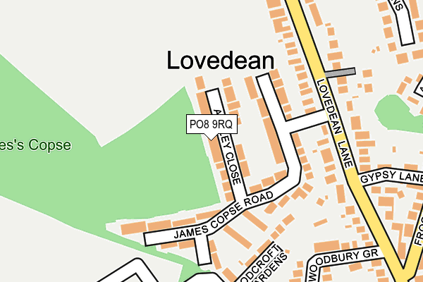 PO8 9RQ map - OS OpenMap – Local (Ordnance Survey)