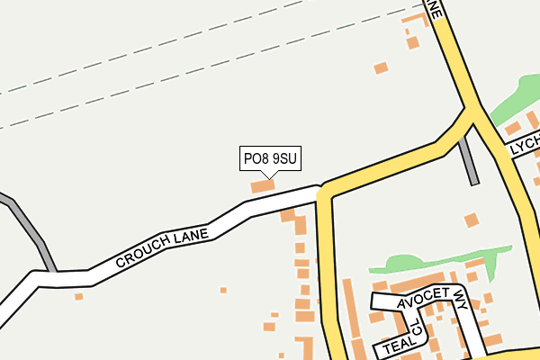 PO8 9SU map - OS OpenMap – Local (Ordnance Survey)