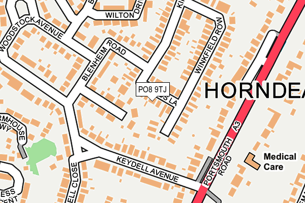 PO8 9TJ map - OS OpenMap – Local (Ordnance Survey)