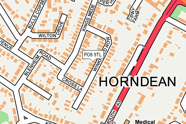 PO8 9TL map - OS OpenMap – Local (Ordnance Survey)