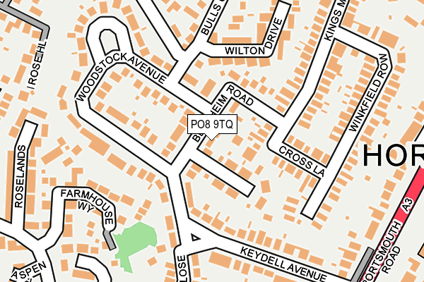 PO8 9TQ map - OS OpenMap – Local (Ordnance Survey)