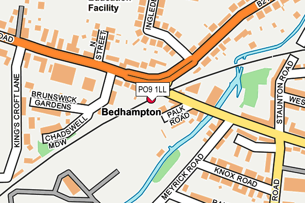 PO9 1LL map - OS OpenMap – Local (Ordnance Survey)