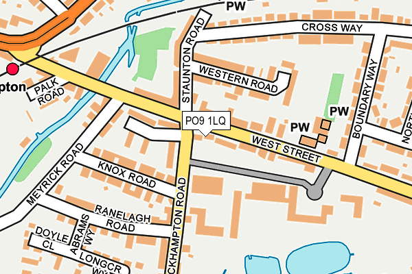PO9 1LQ map - OS OpenMap – Local (Ordnance Survey)