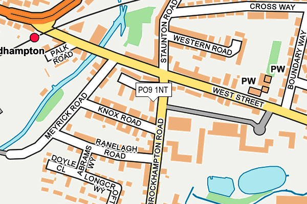 PO9 1NT map - OS OpenMap – Local (Ordnance Survey)