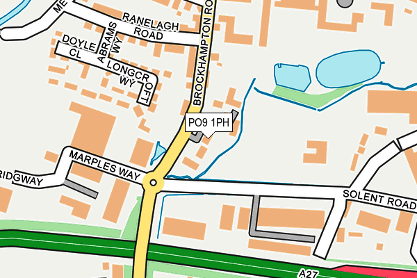 PO9 1PH map - OS OpenMap – Local (Ordnance Survey)