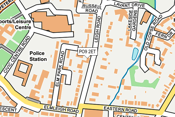 PO9 2ET map - OS OpenMap – Local (Ordnance Survey)
