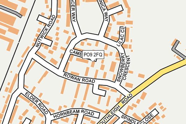 PO9 2FQ map - OS OpenMap – Local (Ordnance Survey)