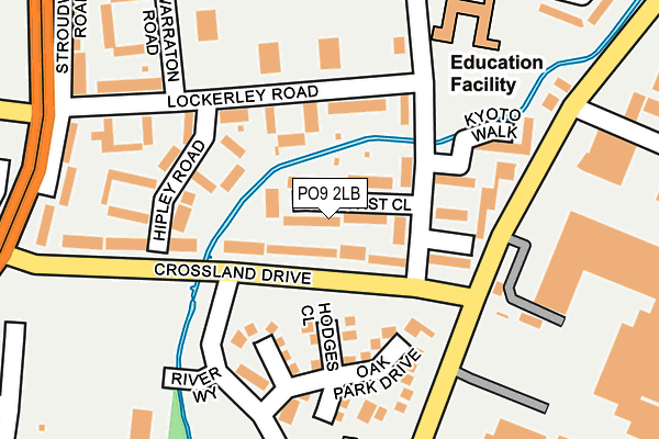 PO9 2LB map - OS OpenMap – Local (Ordnance Survey)