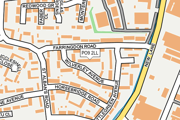 PO9 2LL map - OS OpenMap – Local (Ordnance Survey)