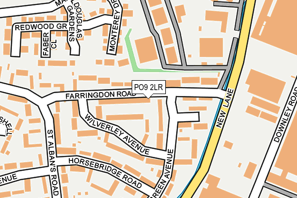 PO9 2LR map - OS OpenMap – Local (Ordnance Survey)