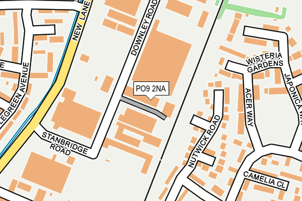 PO9 2NA map - OS OpenMap – Local (Ordnance Survey)
