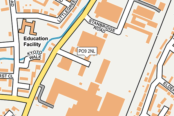 PO9 2NL map - OS OpenMap – Local (Ordnance Survey)