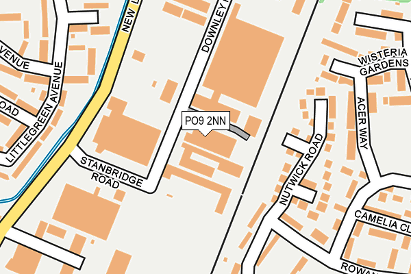 PO9 2NN map - OS OpenMap – Local (Ordnance Survey)