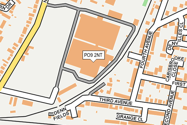 PO9 2NT map - OS OpenMap – Local (Ordnance Survey)