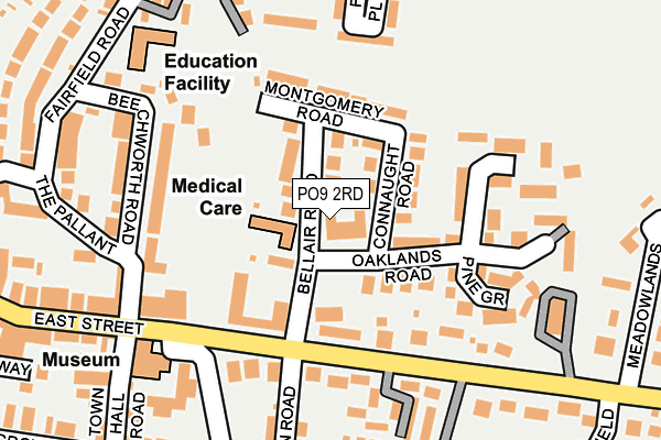 PO9 2RD map - OS OpenMap – Local (Ordnance Survey)