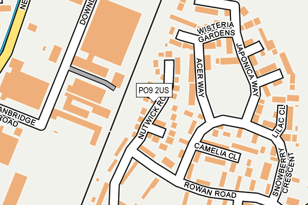 PO9 2US map - OS OpenMap – Local (Ordnance Survey)