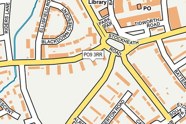 PO9 3RR map - OS OpenMap – Local (Ordnance Survey)