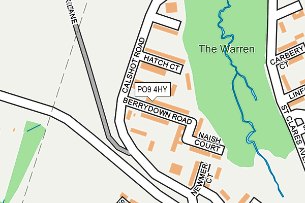 PO9 4HY map - OS OpenMap – Local (Ordnance Survey)