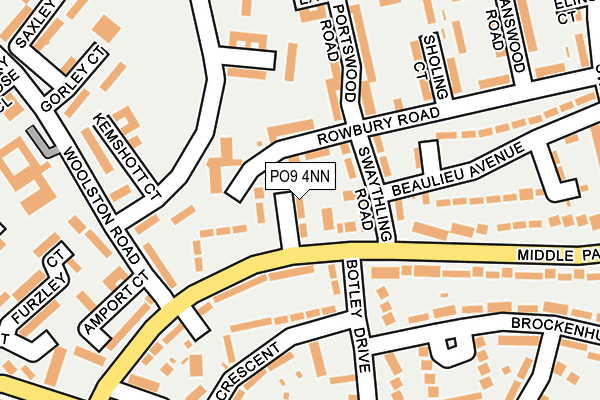 PO9 4NN map - OS OpenMap – Local (Ordnance Survey)