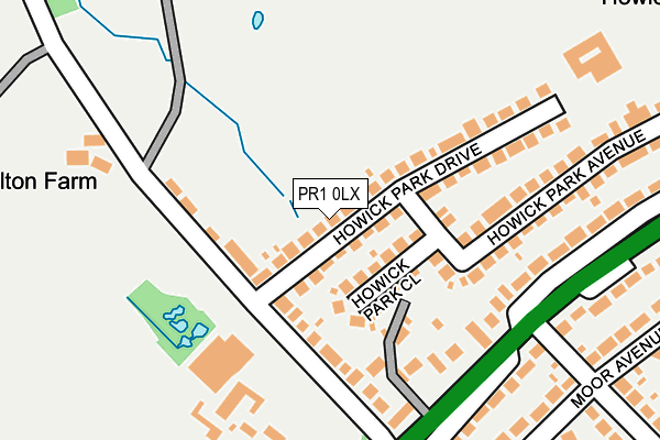 PR1 0LX map - OS OpenMap – Local (Ordnance Survey)