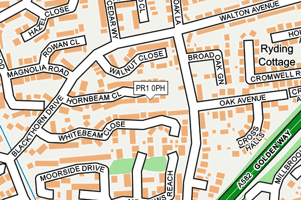 PR1 0PH map - OS OpenMap – Local (Ordnance Survey)