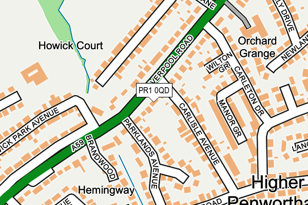 Map of HIGHAMS HOMES LTD at local scale
