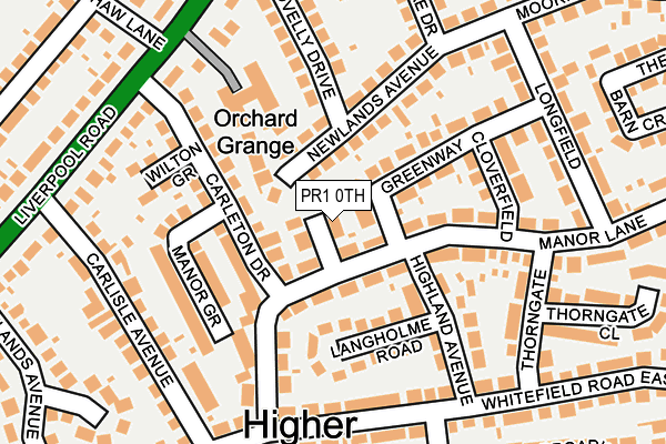 PR1 0TH map - OS OpenMap – Local (Ordnance Survey)