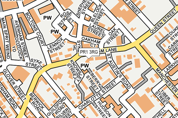 PR1 3RG map - OS OpenMap – Local (Ordnance Survey)