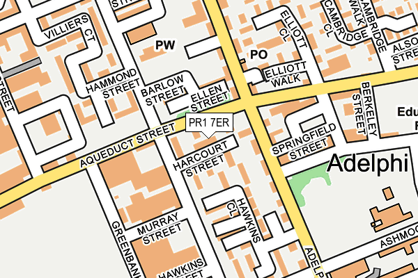 PR1 7ER map - OS OpenMap – Local (Ordnance Survey)