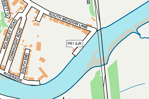 PR1 8JR map - OS OpenMap – Local (Ordnance Survey)