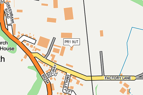 PR1 9UT map - OS OpenMap – Local (Ordnance Survey)