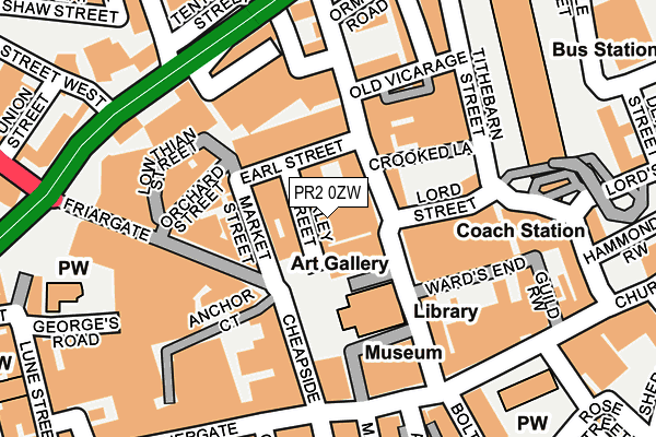 PR2 0ZW map - OS OpenMap – Local (Ordnance Survey)