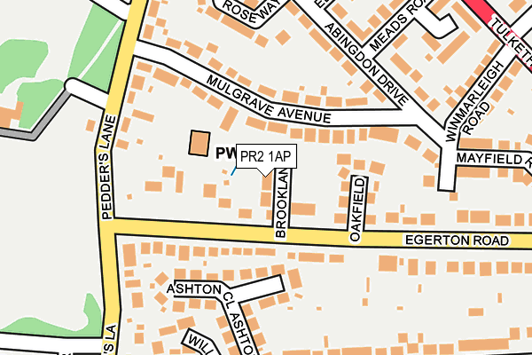PR2 1AP map - OS OpenMap – Local (Ordnance Survey)
