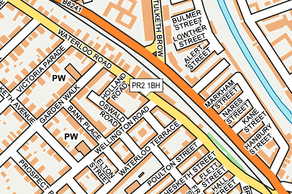 PR2 1BH map - OS OpenMap – Local (Ordnance Survey)