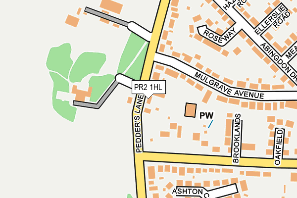PR2 1HL map - OS OpenMap – Local (Ordnance Survey)