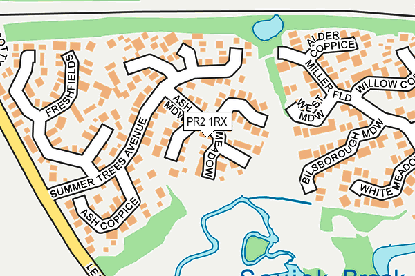 PR2 1RX map - OS OpenMap – Local (Ordnance Survey)