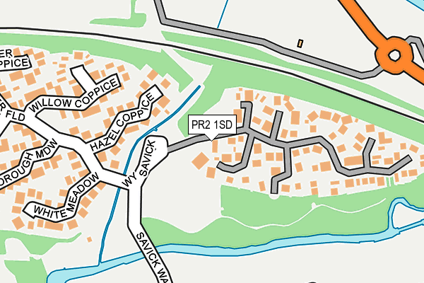 PR2 1SD map - OS OpenMap – Local (Ordnance Survey)