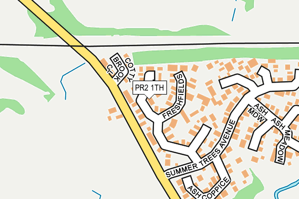 PR2 1TH map - OS OpenMap – Local (Ordnance Survey)