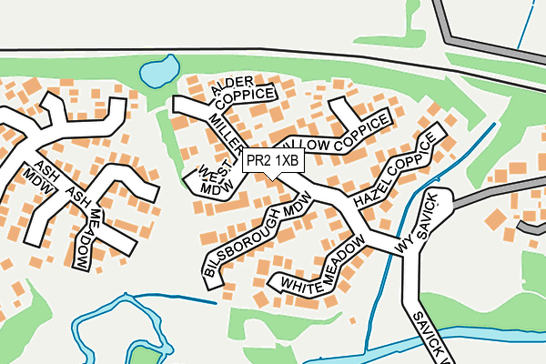 PR2 1XB map - OS OpenMap – Local (Ordnance Survey)
