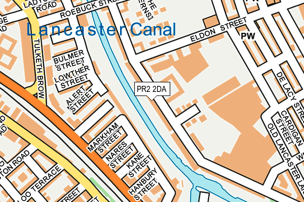 PR2 2DA map - OS OpenMap – Local (Ordnance Survey)