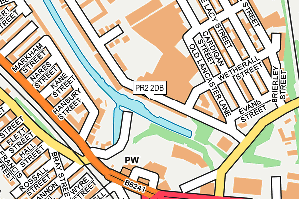 PR2 2DB map - OS OpenMap – Local (Ordnance Survey)