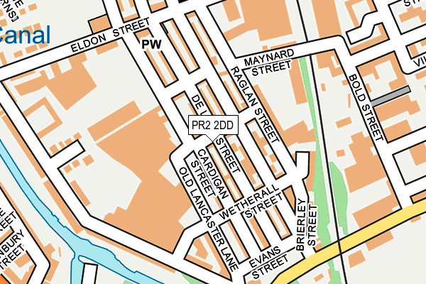 PR2 2DD map - OS OpenMap – Local (Ordnance Survey)