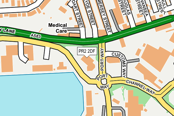 PR2 2DF map - OS OpenMap – Local (Ordnance Survey)