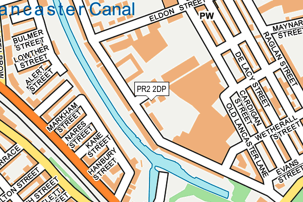 PR2 2DP map - OS OpenMap – Local (Ordnance Survey)
