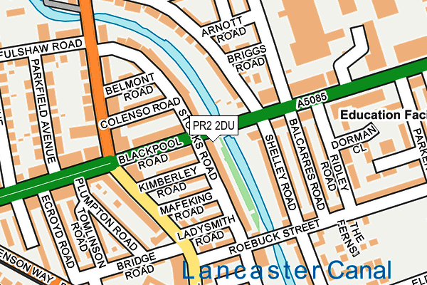 PR2 2DU map - OS OpenMap – Local (Ordnance Survey)