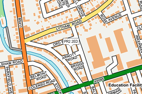 PR2 2ED map - OS OpenMap – Local (Ordnance Survey)