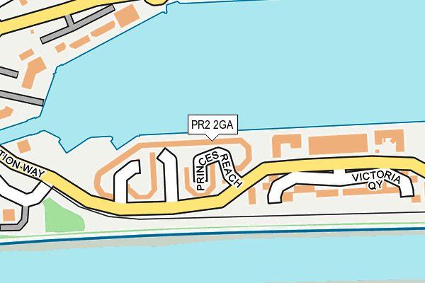 PR2 2GA map - OS OpenMap – Local (Ordnance Survey)