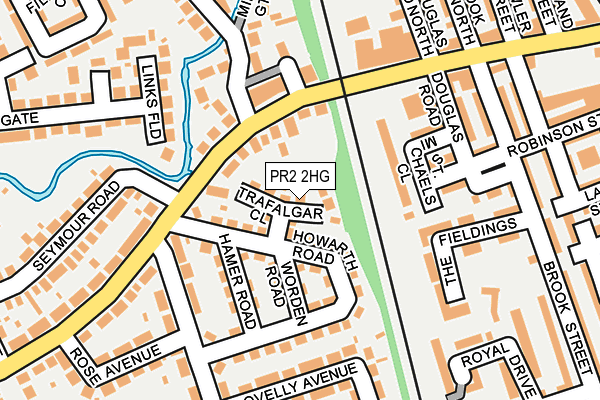 PR2 2HG map - OS OpenMap – Local (Ordnance Survey)