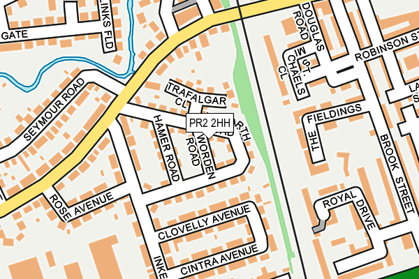 PR2 2HH map - OS OpenMap – Local (Ordnance Survey)