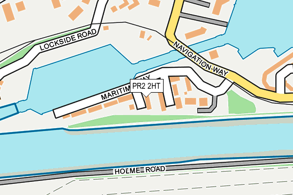 PR2 2HT map - OS OpenMap – Local (Ordnance Survey)